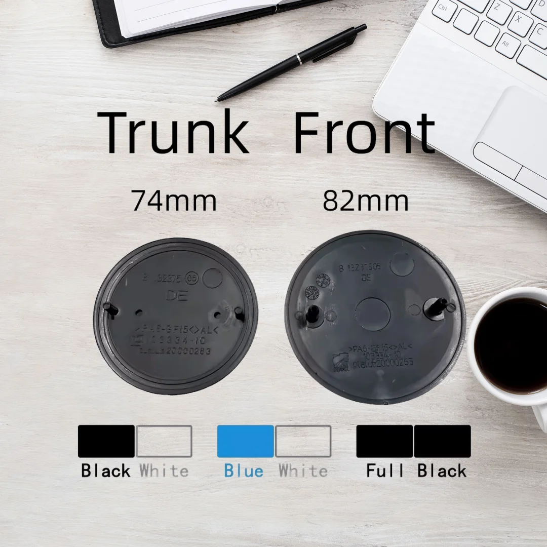 

2pcs 82mm 74mm Car Emblem Badge Hood Front Rear Trunk Logo For E46 E39 E38 E90 E60 Z3 Z4 X3 X5 X6 51148132375 Accessories