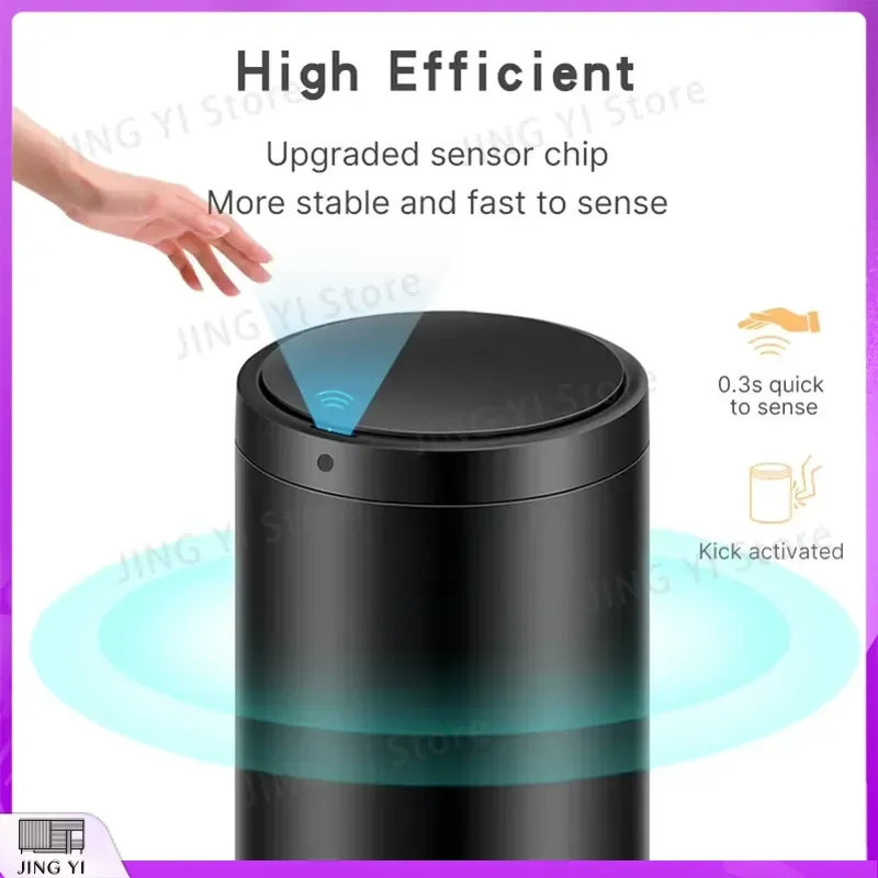 42L Smart Sensor Trash Can Automatic Induction Waste Bin for Kitchen Bathroom Office Home Touchless Electronic Garbage Can