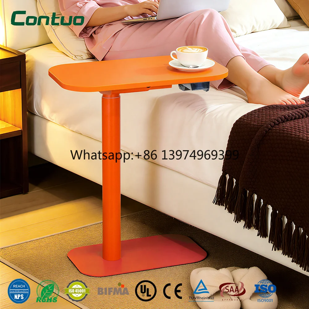 Portable Cordless Electric Standing Desk Rechargeable Battery 60kg Loading Capacity