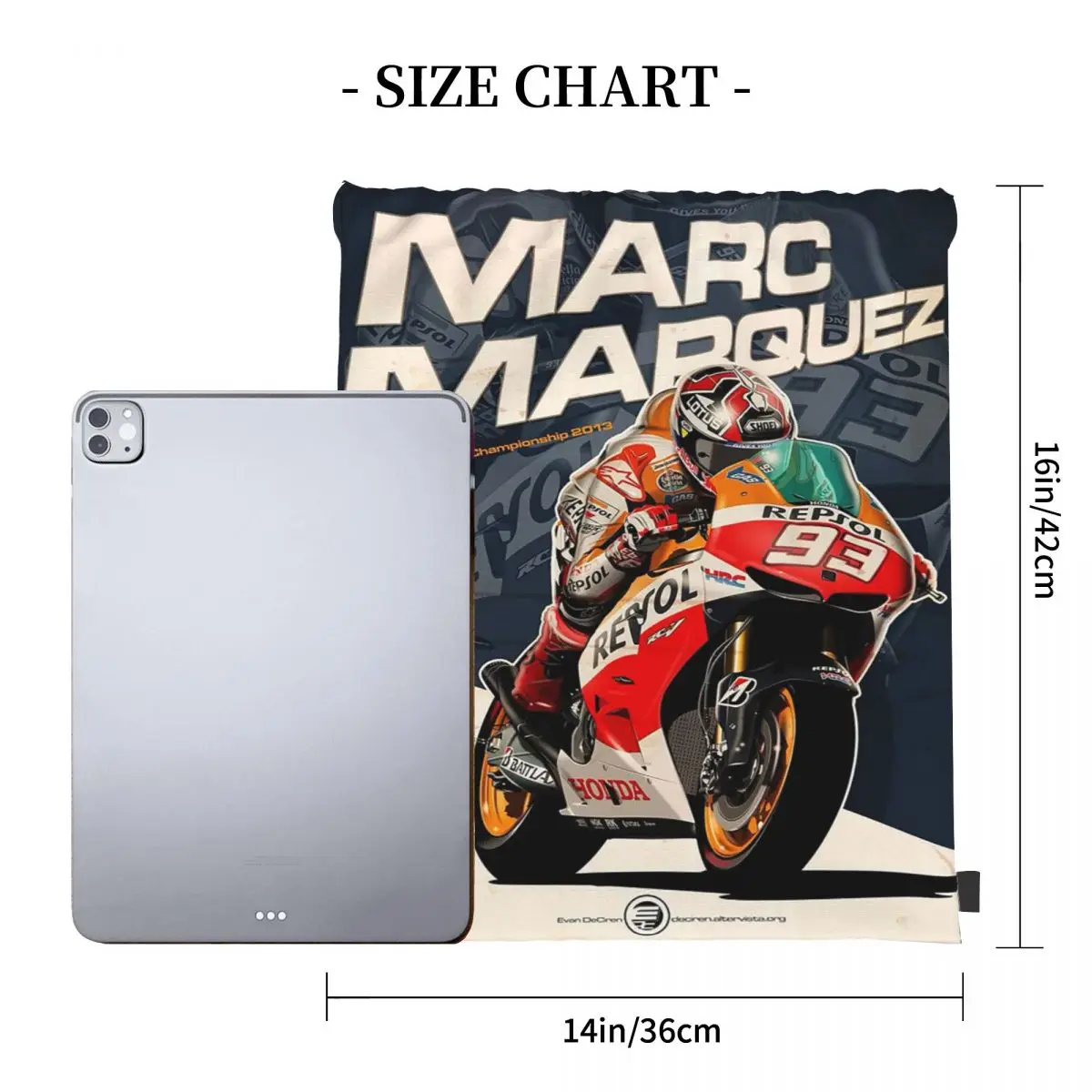 دراجة نارية مارك ماركيز 93 حقائب ظهر متعددة الوظائف برباط حقائب رياضية حقائب كتب لطلاب السفر