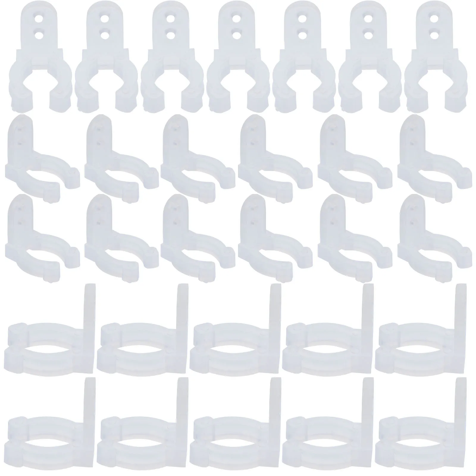 

30Pcs Rope Light Mounting Clips Round Fasteners for LED - Flexible Lightweight Fixings for Outdoor Wedding Decor