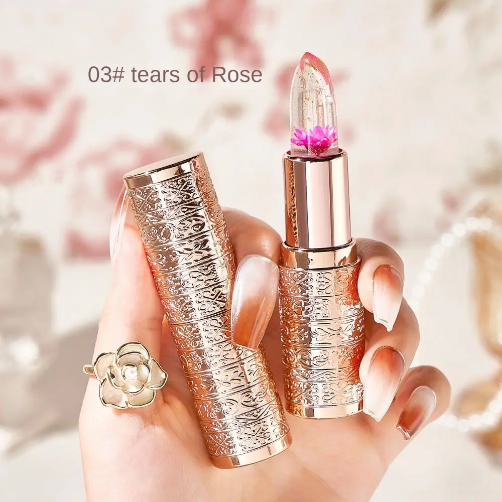 ลิปสติกเปลี่ยนสีตามอุณหภูมิ ชุ่มชื้น บำรุงริมฝีปาก กันน้ำ ประกายวิ้ง ฉ่ำวาว สำหรับฤดูใบไม้ร่วงและฤดูหนาว ไม่ติดแก้ว