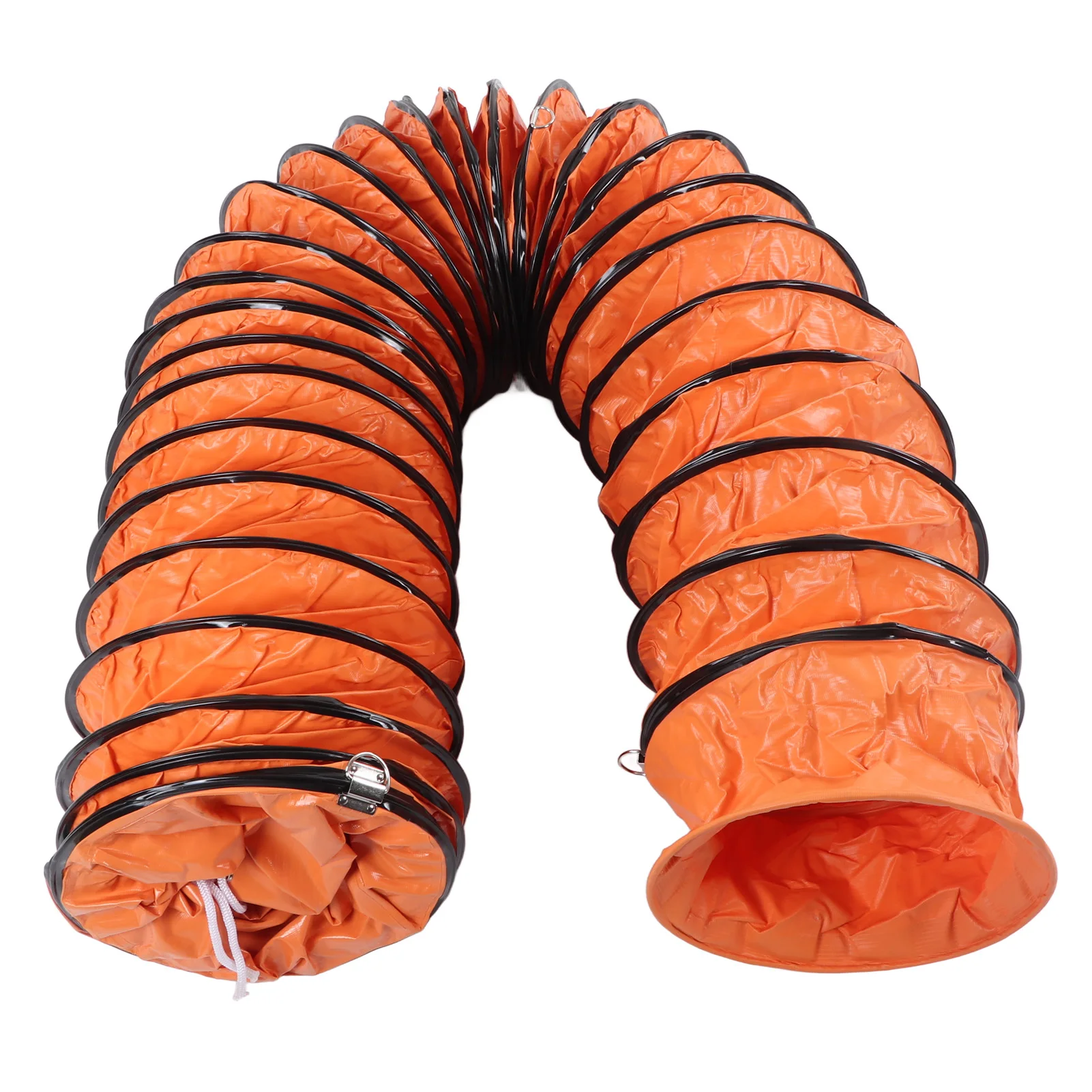 Duct Hose Flexible Duct Hose 8m PVC Adjustable Ventilation Duct Hose with Clamp for Fan Flexible Duct Hose Ventilation Hose