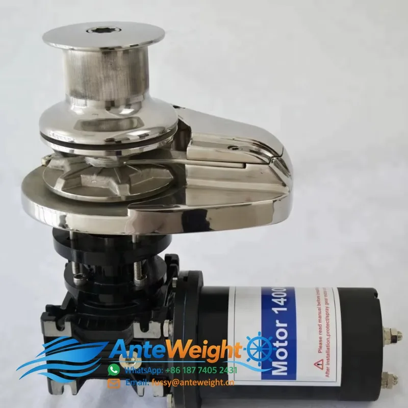 Stainless Steel Vertical Anchor Windlass Anchor Winch 1600W 24V YD811H for DIN766-12MM Chain