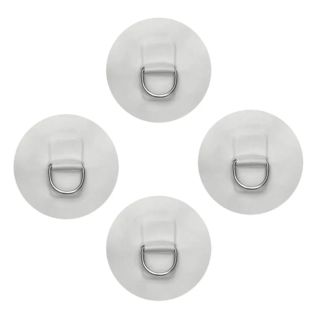 

PVC Kayak D Ring Pad Stainless Steel Canoe Patch Tie Down Fitting Accessories for Inflatable Boat Raft SUP