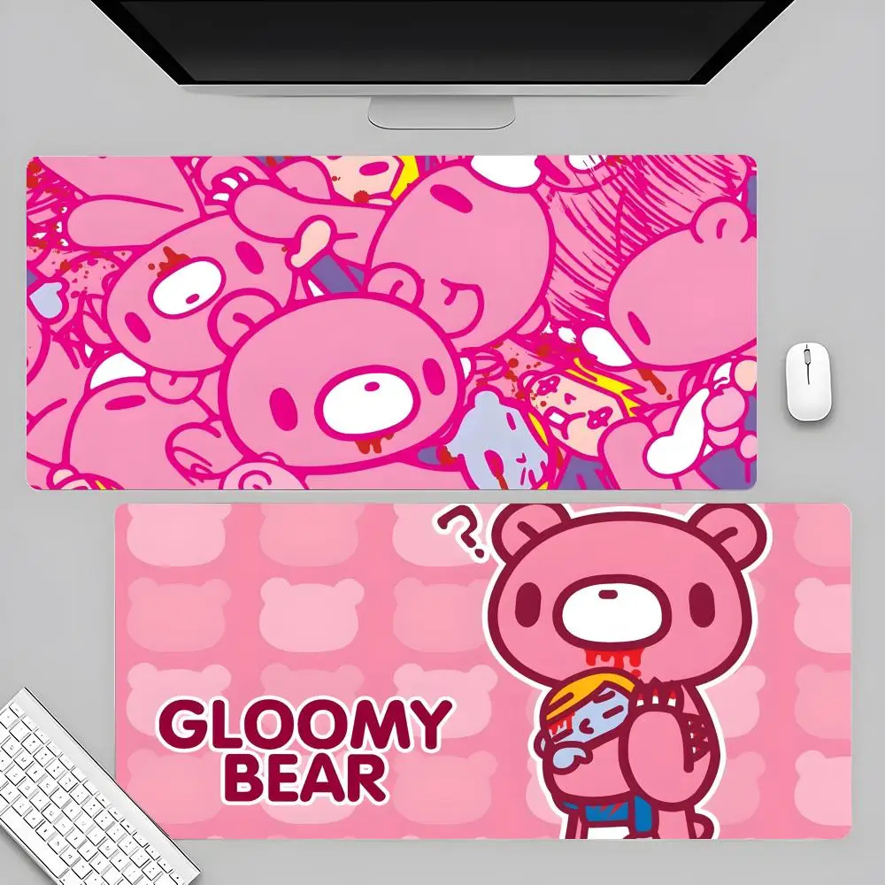 

Cute G-gloomy Bear Mouse Pad 80x40cm XL Lockedge Couples Gift Office Computer Desk Mat Table Keyboard Big Mouse Pad