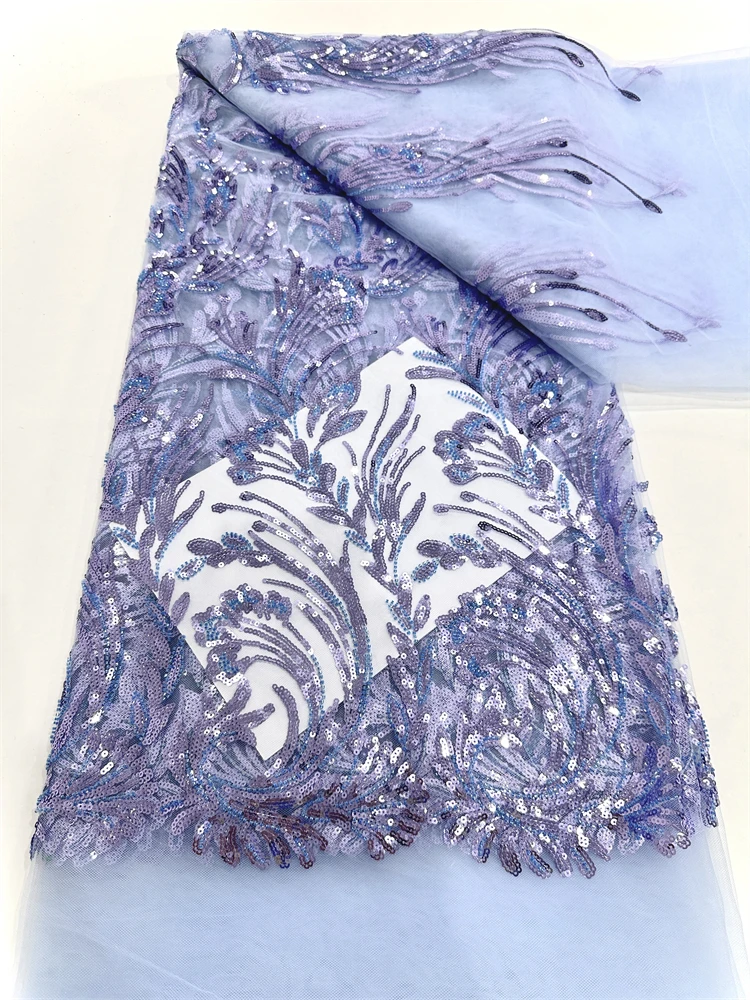 عالية الجودة الأفريقي الأخضر اليدوية مطرز أقمشة الدانتيل 2025 الخياطة الترتر التطريز النيجيري أقمشة الدانتيل النساء الزفاف