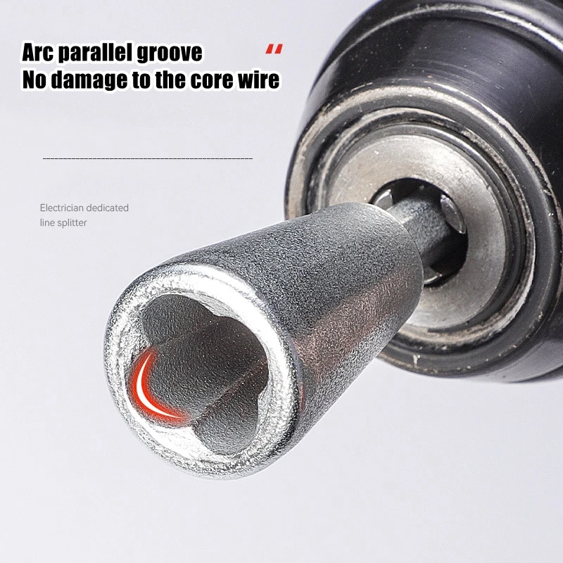 Universal Wire Twisting Tool Electrical Cable Quick Connector Automatic Twisting Wire Stripping Stripper Twister Drill Driver - view 3