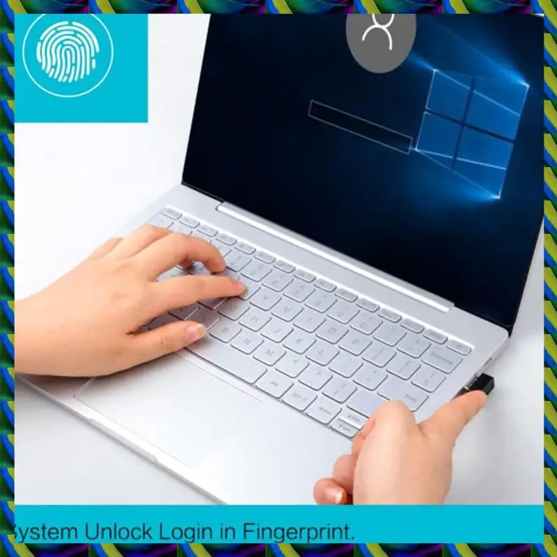 Daily Windows Fingerprint Reader For Win10/11, Type C/USB C, 360° Biometric Touch, Fast Safe Sign-In With Encrypt Documents, Dur