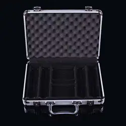 Chip Case with Lock Cards Box Playing Games with Handle Protection Storage Case Empty Organizer Holder Storage Container