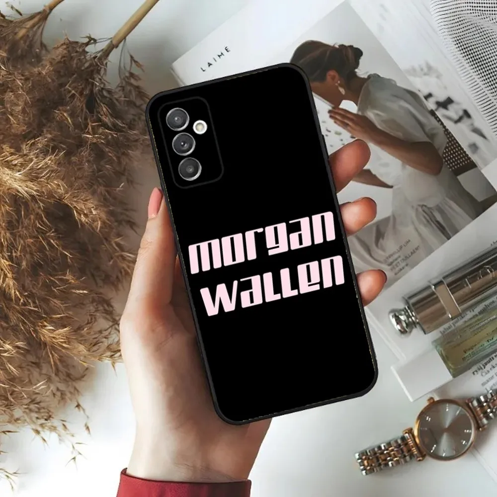 Singer M-Morgan W-Wallen Phone Case For Samsung S24,23,22,30,21,10,9,Ultra,Plus,Lite,FE,5G Black Soft Case