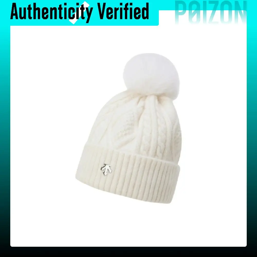 DESCENTE Polyester Beanies Women's White/Black/Brown/Sky Blue SQ422SKCO4