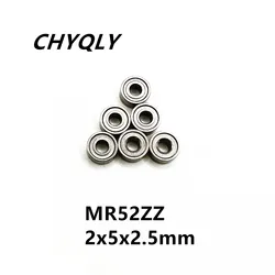 50Pcs MR52ZZ L-520ZZ 2x5x2.5 mm Deep Groove Ball Bearing Miniature bearings Model Toy MR52Z MR52 Advanced High Quality