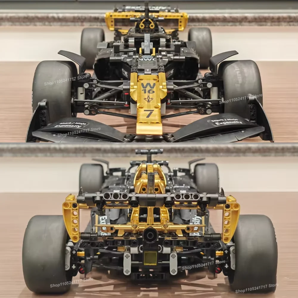 MK6023 NOVO Conjunto de Blocos de Montar MOC DIY Modelo de Carro BRAD PITT Nº 7, 1969 Peças, Escala 1:8, Desempenho Clássico Técnico, Brinquedo para M