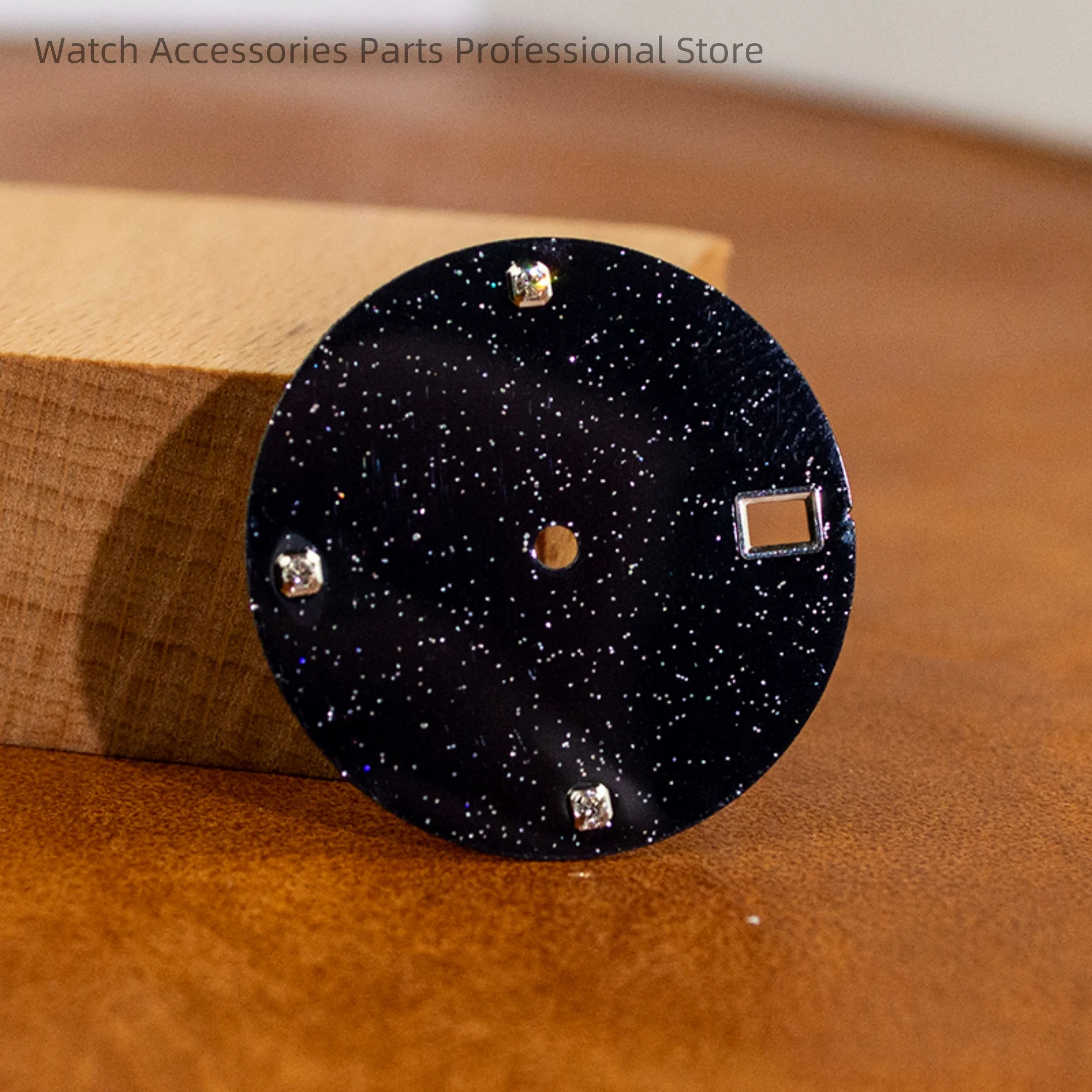 Diamonds Watch Dial NH35 Watch Dial Shining Star-Shaped Dial 28.5mm Dial for NH35/36 Movement Watch Parts Watch Dial