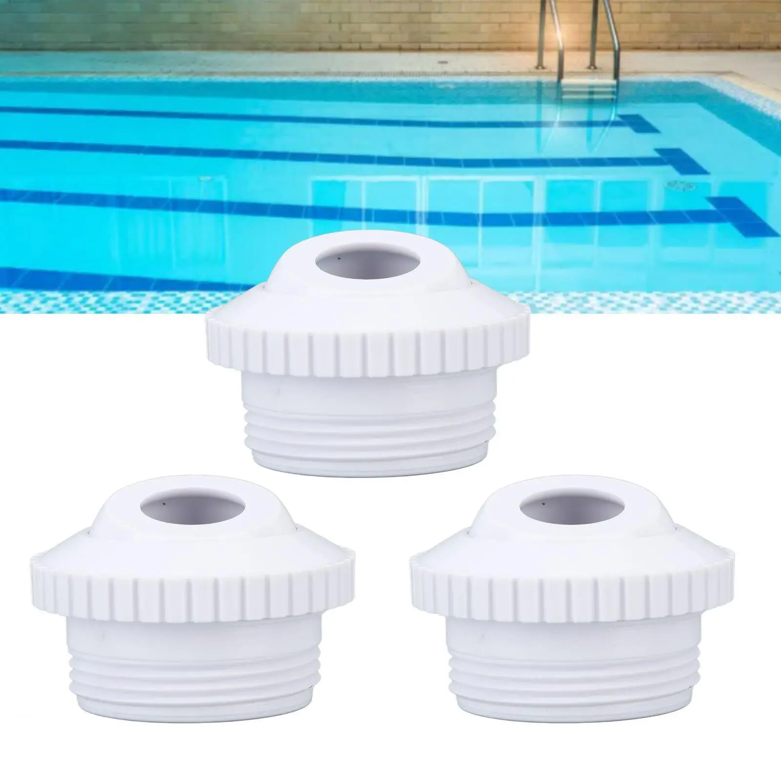 3pcs Adjustable Pool Jet Nozzles - Rotating Eyeball Inlet Jets for sp1419d , Speed Control & Directional Water Flow