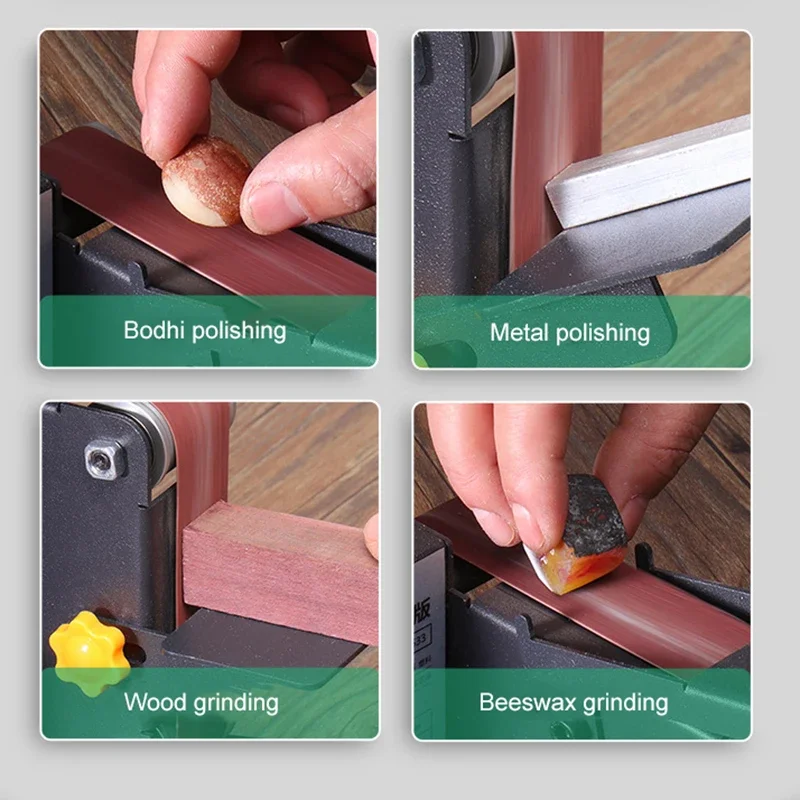 Mini Belt Sander Multifunction DIY Polishing Machine Family Commercial Fast Grind Continuously Viable Desktop Grinding Machine