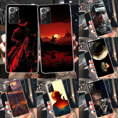 Arthur Morgan Red Dead Redemption 2 농구 전화 케이스 갤럭시 A16 A26 A36 A56 S25 Edge 삼성 A02S A03S A04S S7 A16 A9 A