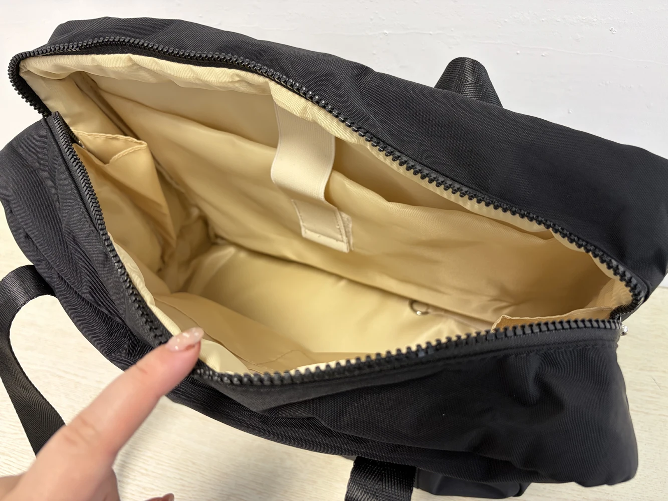 SHELKSBAG Unisex Vintage Nylon Laptop Briefcase Bag 15.6' Multi‑pocket Document Shoulder Bag Casual Office Business Work Handbag