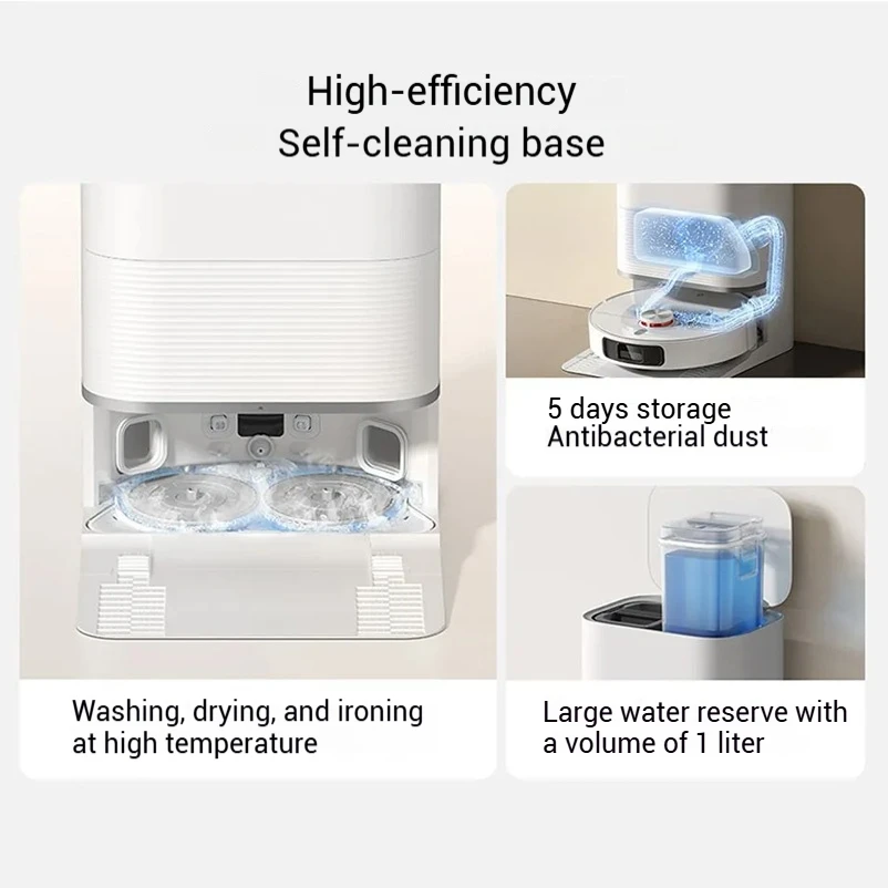 Xiaomi M30S Robot Vacuum and Mop, Auto Dust Emptying & Self Wash Refill, LiDAR Navigation, For Pet Hair,MIJIA Vacuum Cleaner