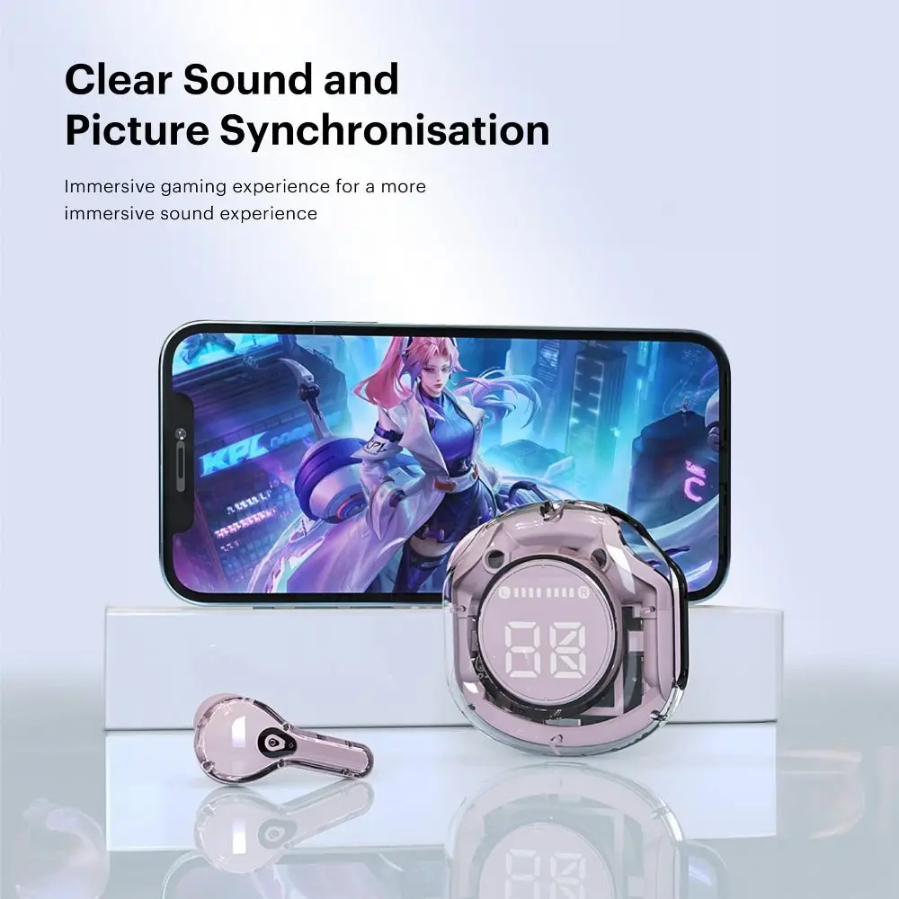 

In-ear Bluetooth Headset Long-lasting Battery Life Digital Display Wireless Earphones with Charging Case Noise Reduction