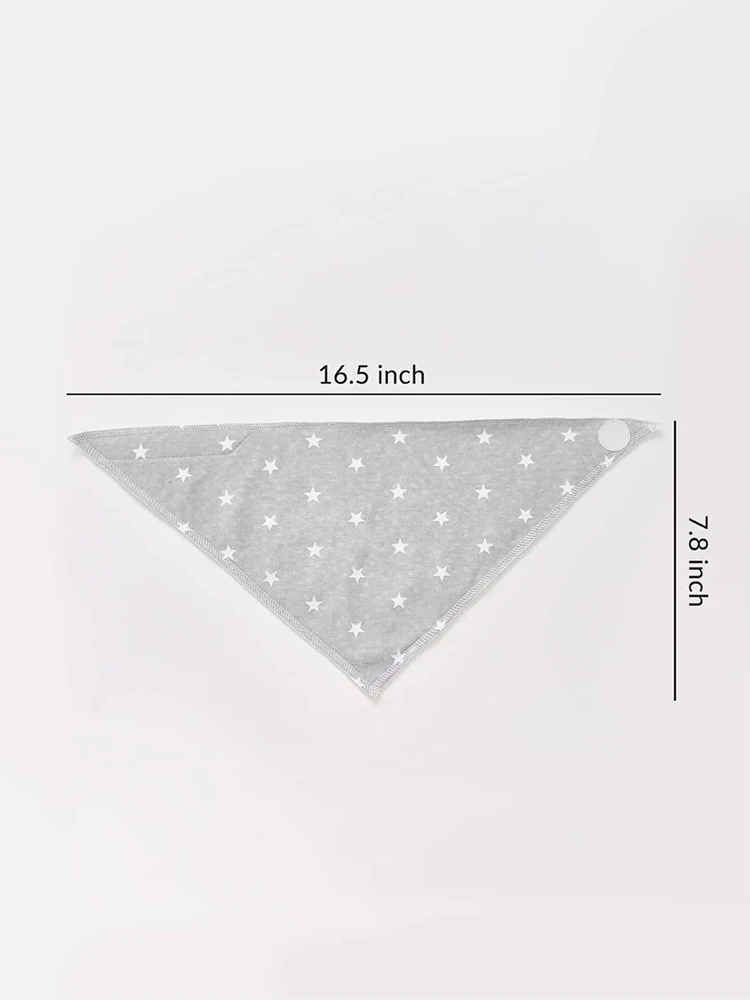 Random 4pc Baby Bibs Triangle Cotton Bibs Cartoon Print Towel Baby Boys Girls Feeding Apron Cotton Bandana Bibs Baby Stuff