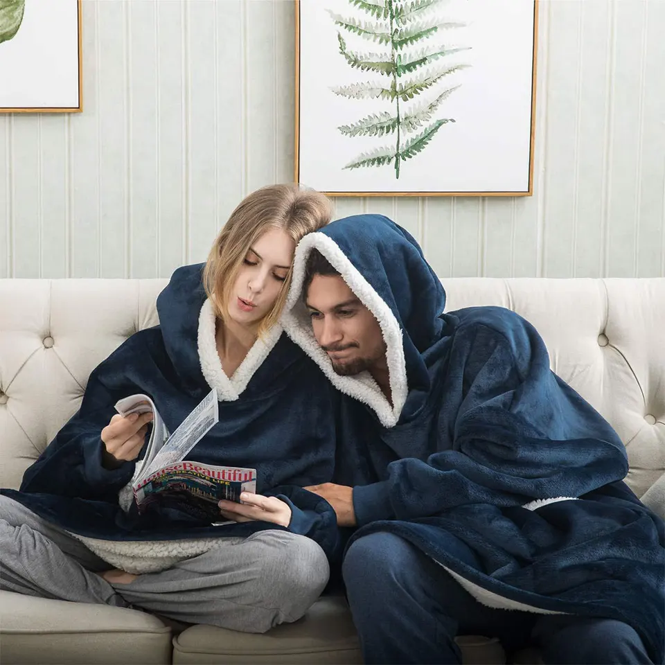 Oversized Wearable Hooded Blanket for Women