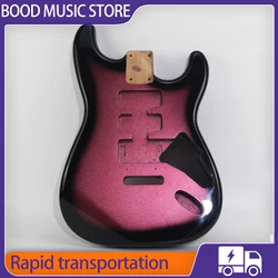 DIY ST Pink  Black Gradient Edge Alder Wood Electric Guitar High-end  America Luxry Collection Body Fend Standard Size