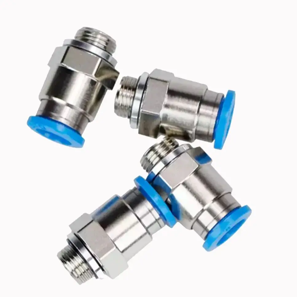 Pneumatic Fittings Thread Quick Connect Coupler QS-1/8 1/4 3/8 1/2 4 6 8 10 12 16