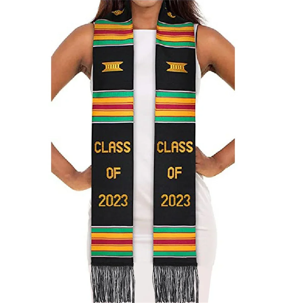 Deluxe Mexican Graduation Sash 2023 Stole Class of 2023 Authentic Mexican Art Serape Stole Look Your Best on 2023 Graduation Day