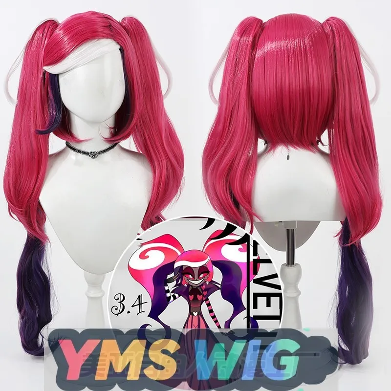 

[YMS WIG] Hell Inn Velvette Velvette Cos парик с двойным хвостом, имитация кожи головы