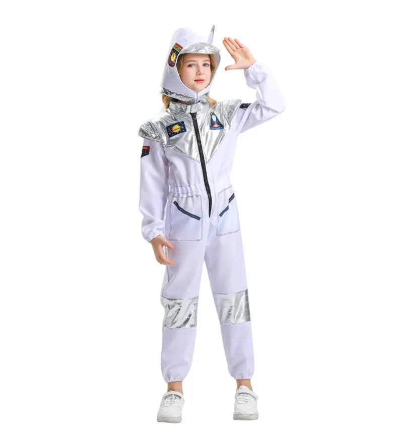 

Halloween Children's Day Astronaut Costume Men And Girls Cosplay Aerospace Pilot Uniforms