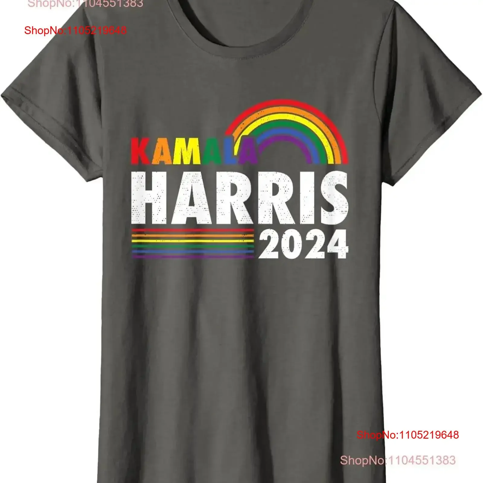 

Футболка женская с круглым вырезом Kamala Harris 2024 Rainbow Gay Pride LGBT Election, винтажная, мягкая, дизайнерская, стильная