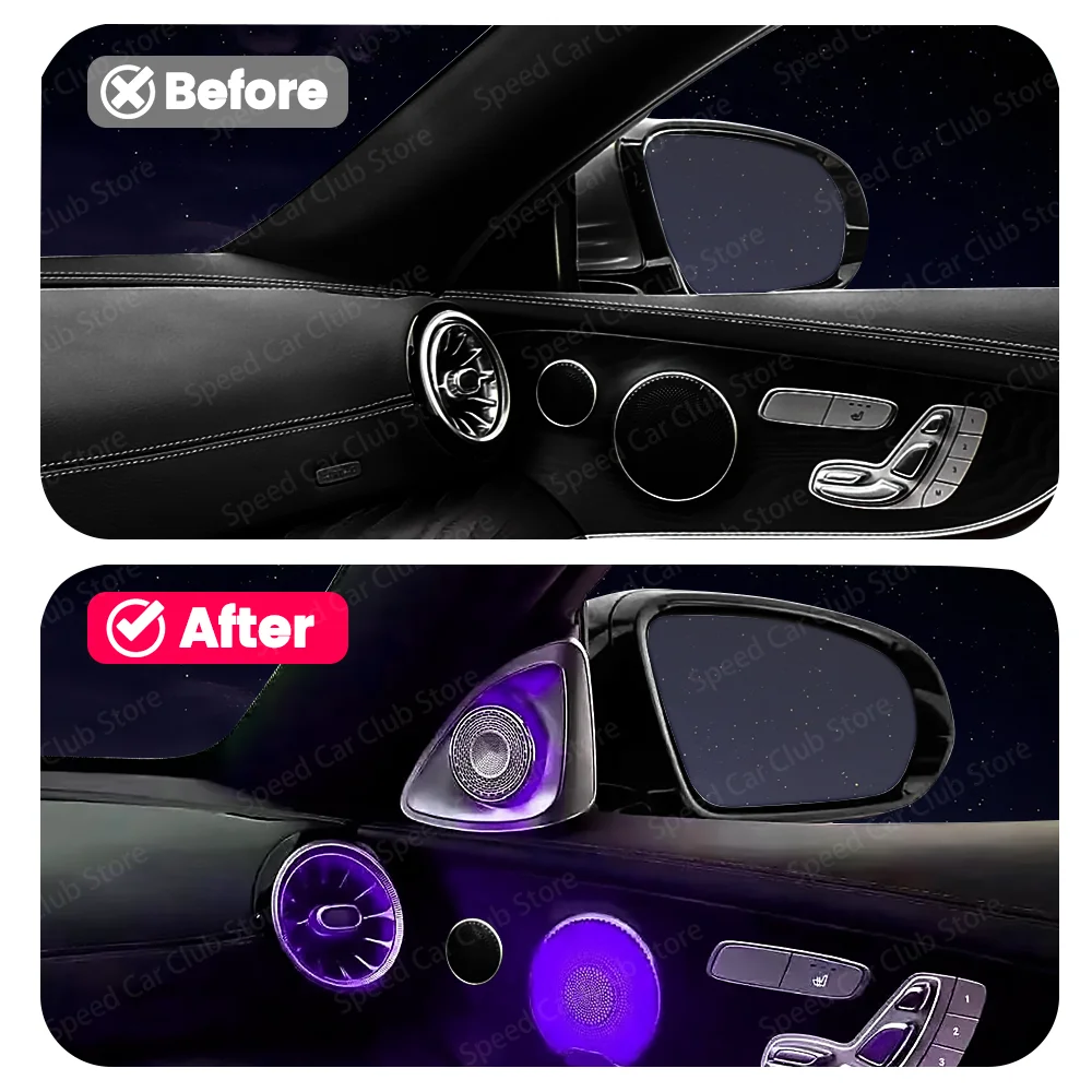 64 Colors 4D High Pitch Speaker for Mercedes Benz W238 E Coupe 2 Door - New Upgrade Car Audio System