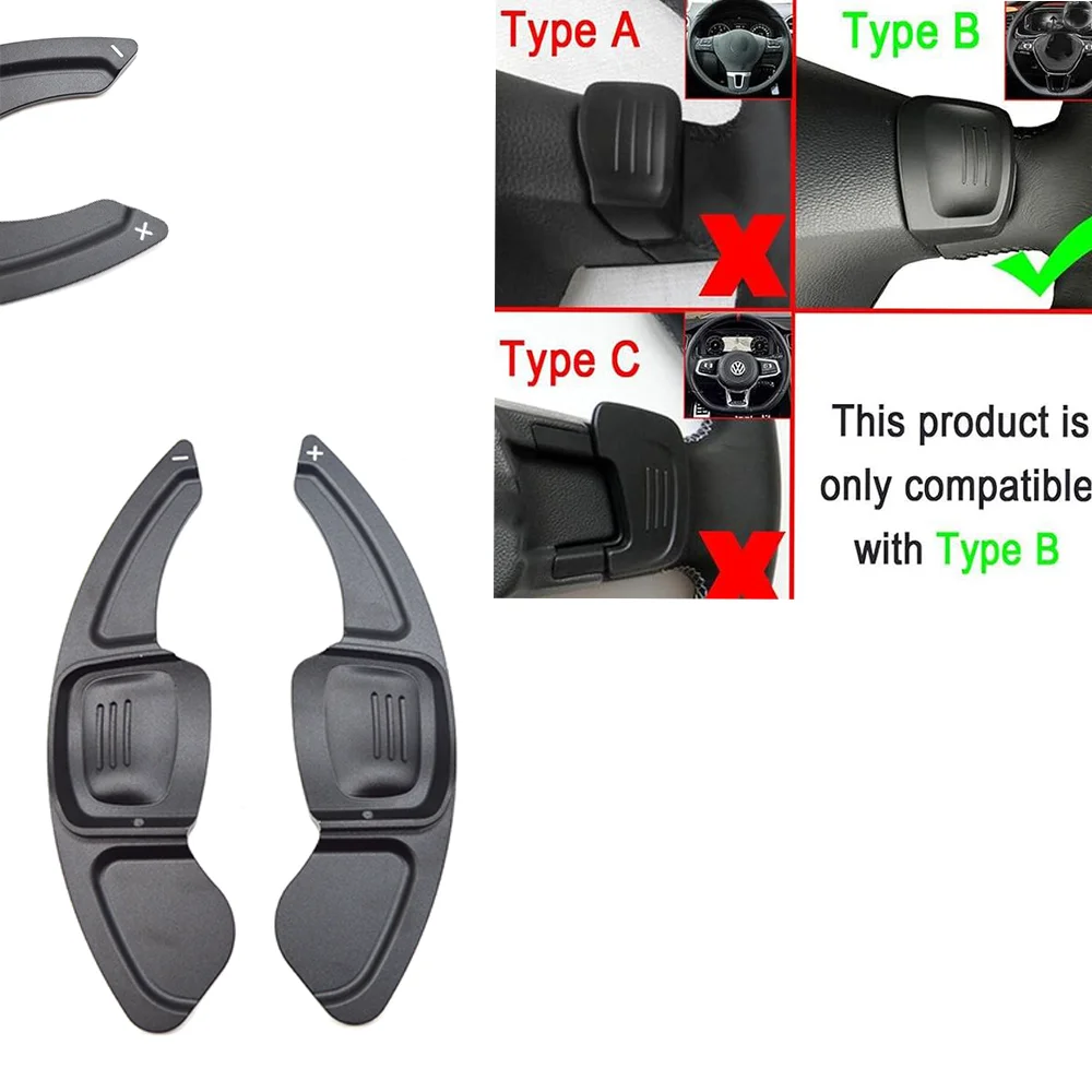 

Paddle Shifter for Volkswagen Golf 7 Mk7 Golf 8 Mk8 Rline GTI R 2013-2022 Car Steering Wheel Shifter Extension 2pcs Shift Paddle