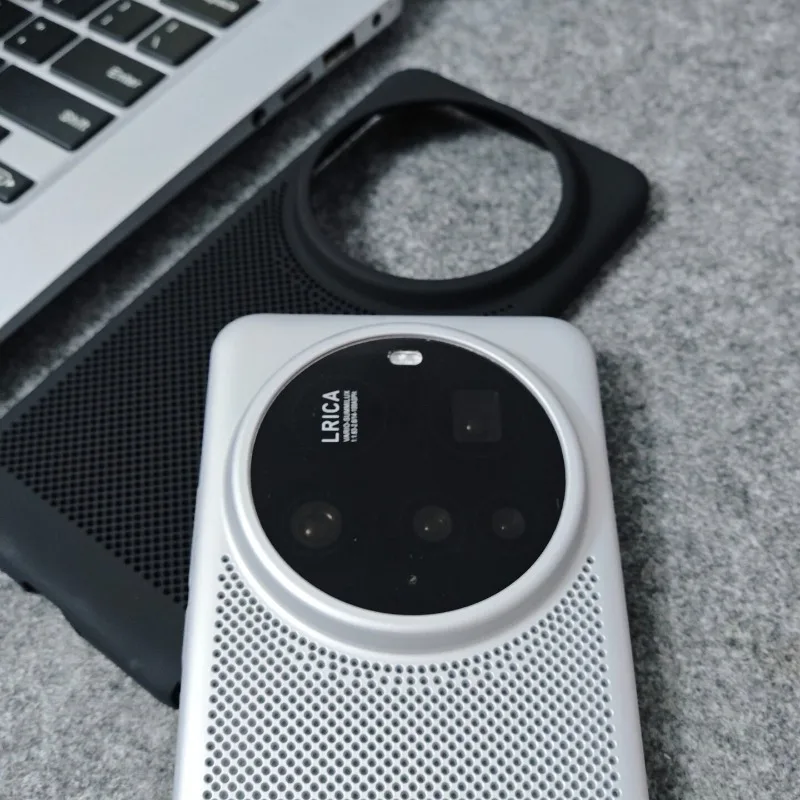 For Xiaomi 15 14 13 12S Ultra Case Matte Honeycomb Heat Dissipation Hole PC Hard Cover Fingerprint-Resistant Dustproof Bumper view 3