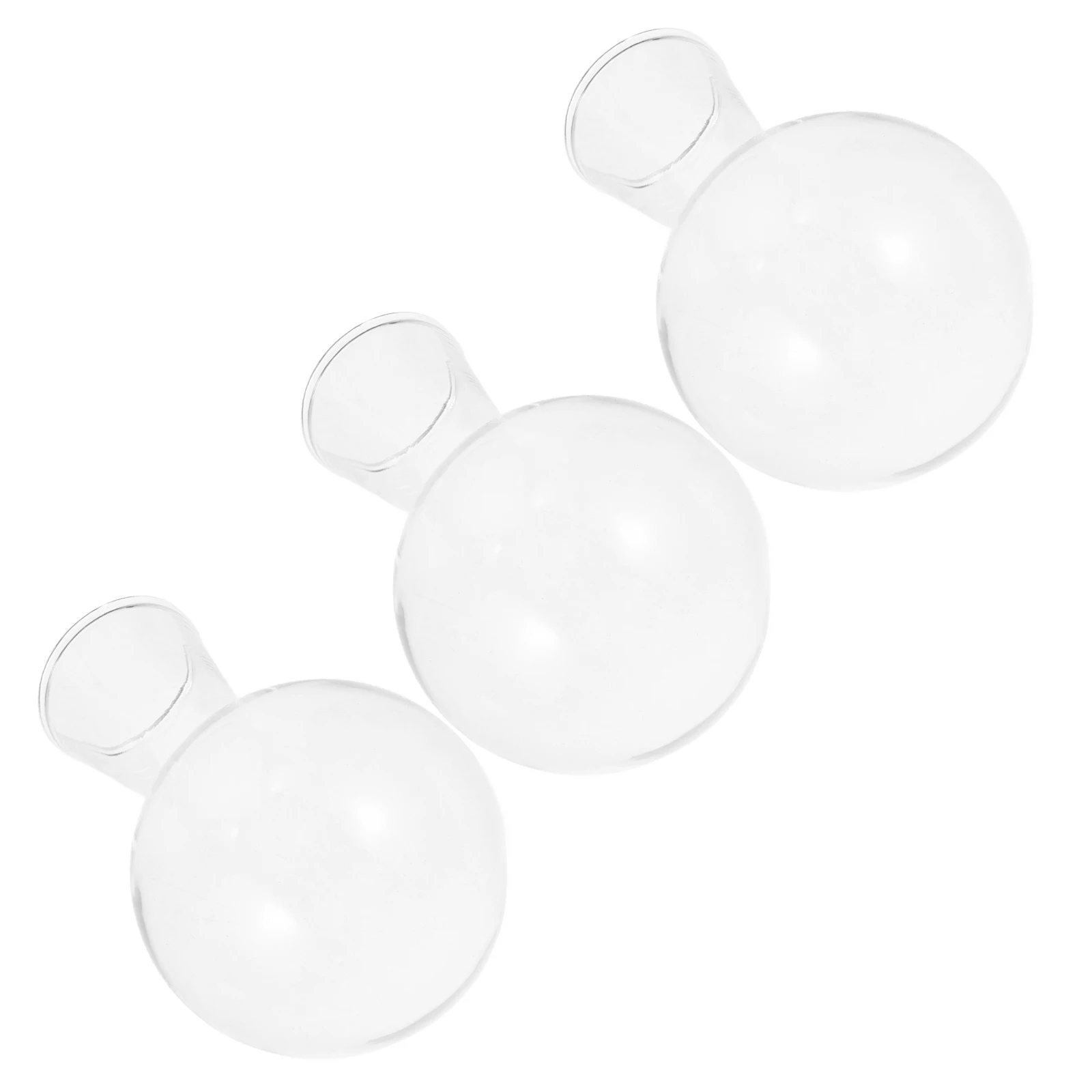 

3Pcs Hydroponic Transparent Glass Vase Flower Planter Clear Decorative Vase for Indoor Plants Home Use Hanging Glass Planter