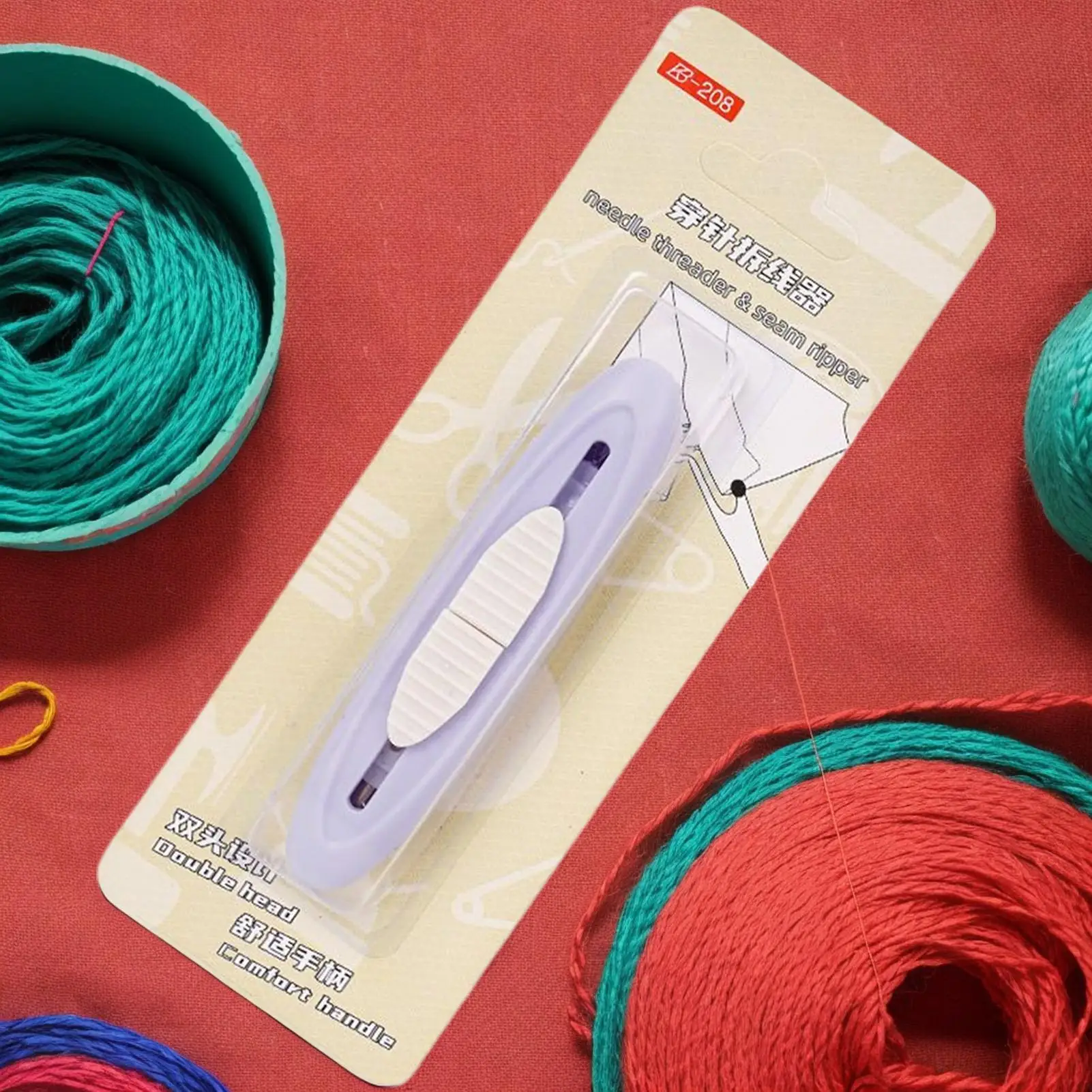 Seam Ripper And Needle Threader 2 In 1 Compact Needle Threaders For Hand Sewing Quick Threading Accessories Supplies Removal