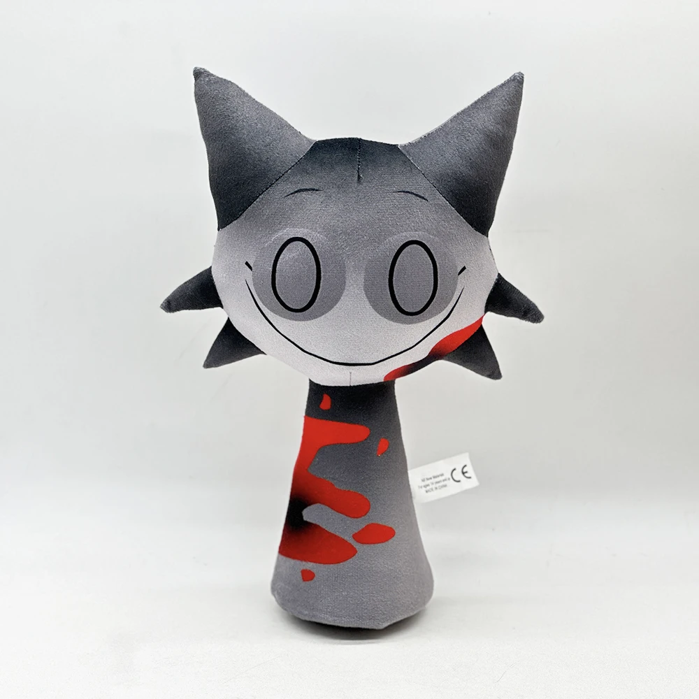 31cm Grey Rhythm Plush Doll Creative Design Cute, Fun, Soft, Comfortable, Trendy Home Decoration