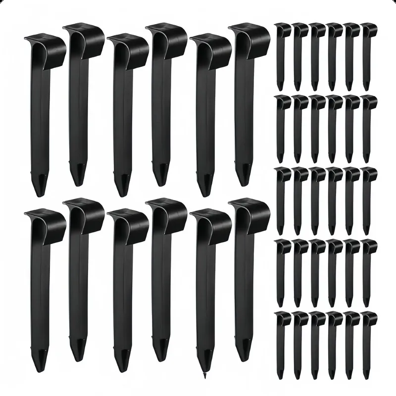 80pcs Durable Sturdy Water Pipe Fixing Stake For Garden/Courtyard/Lawn Daily Irrigation Easy Install No Loose Practical