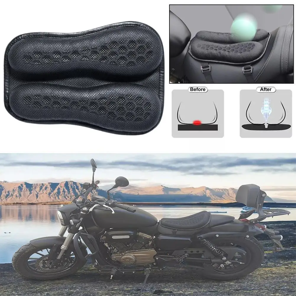 Foldable Motorcycle Gel Cushion 3d Honeycomb Structure Shock Breathable Motorcycle Gel Pad Gel Cushion For H9b3