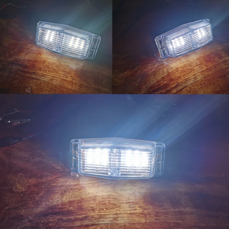 1Pcs Amber White LED Truck Scania Front Grille lights Frong double burner ple marker Lights For DAF  Man For Benz truck lights