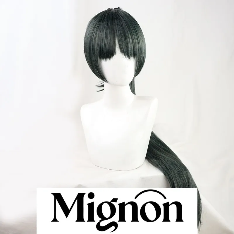 حب الحياة! سوبر ستار!! باروكة هازوكي تسوكوشي التأثيرية باللون الأخضر الداكن والأسود هدية الهالوين