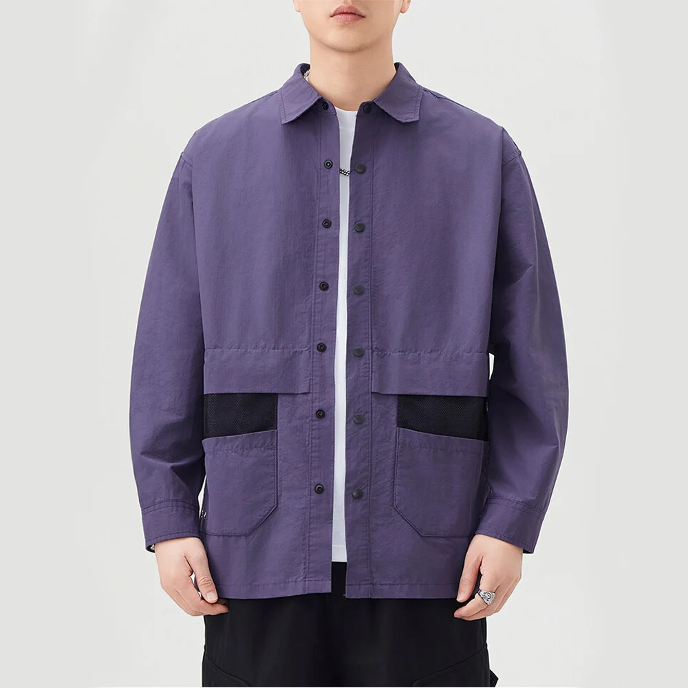 

Мужская горная уличная мода, свободная повседневная рубашка-карго с длинными рукавами, уличная одежда Cityboy, спортивные рубашки больших размеров, блузки