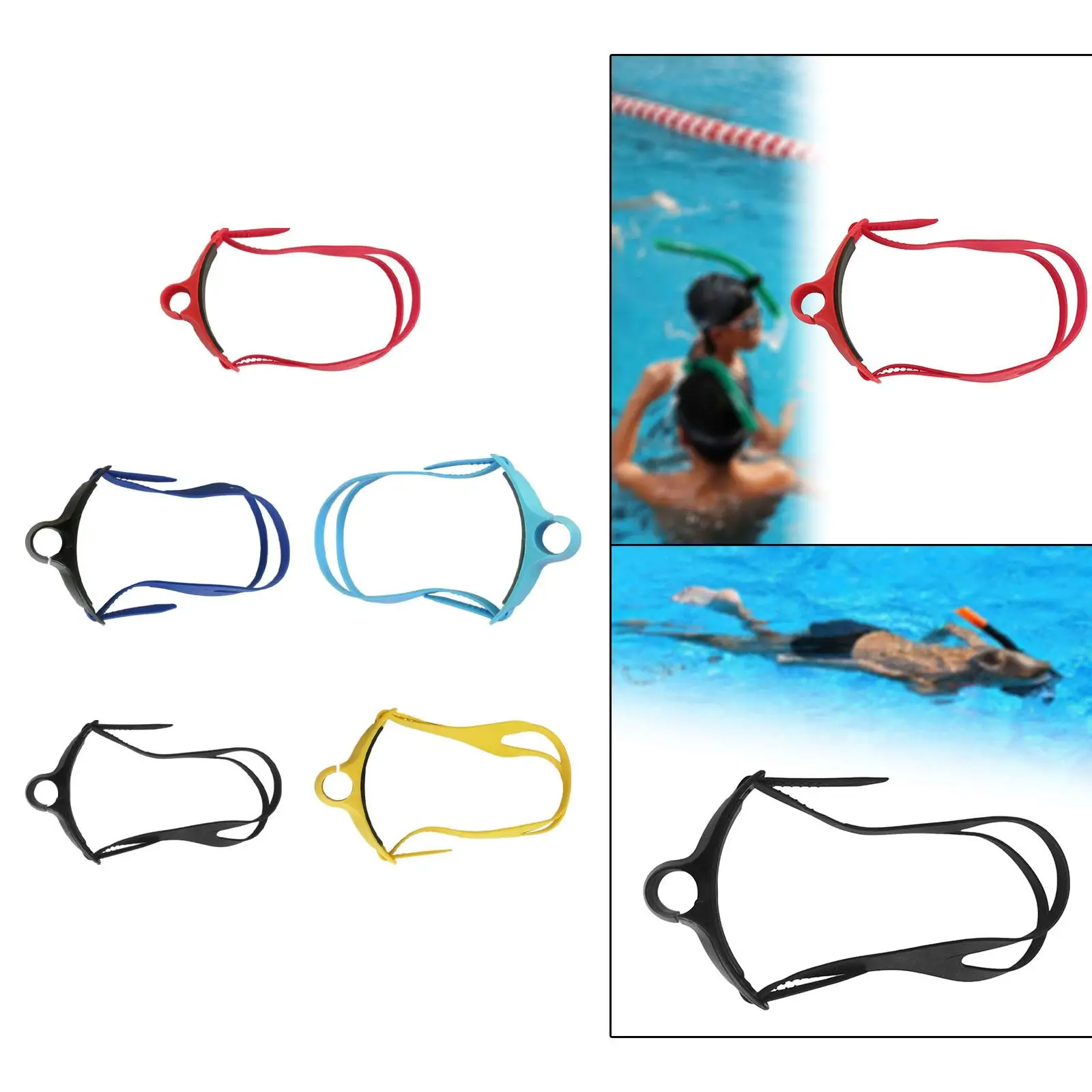 

Ремешок на голову для подводного плавания для дайвинга, плавания для детей и взрослых, снаряжение для плавания, дыхательная трубка, фиксированная повязка на голову для подводного плавания, регулируемая