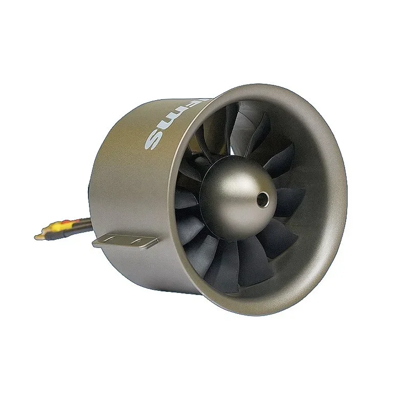 ランダーEDF90mm アルミマウント付き FMS 90mm Pro 12-Blade EDF Fan for RC Airplane