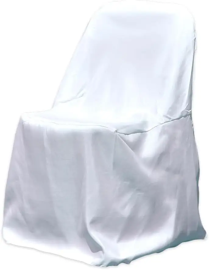 

Polyester Folding Chair Covers - Premium, Durable, Foldable Chair Covers/Slipcover For Party, Wedding, Reception, Restaurant