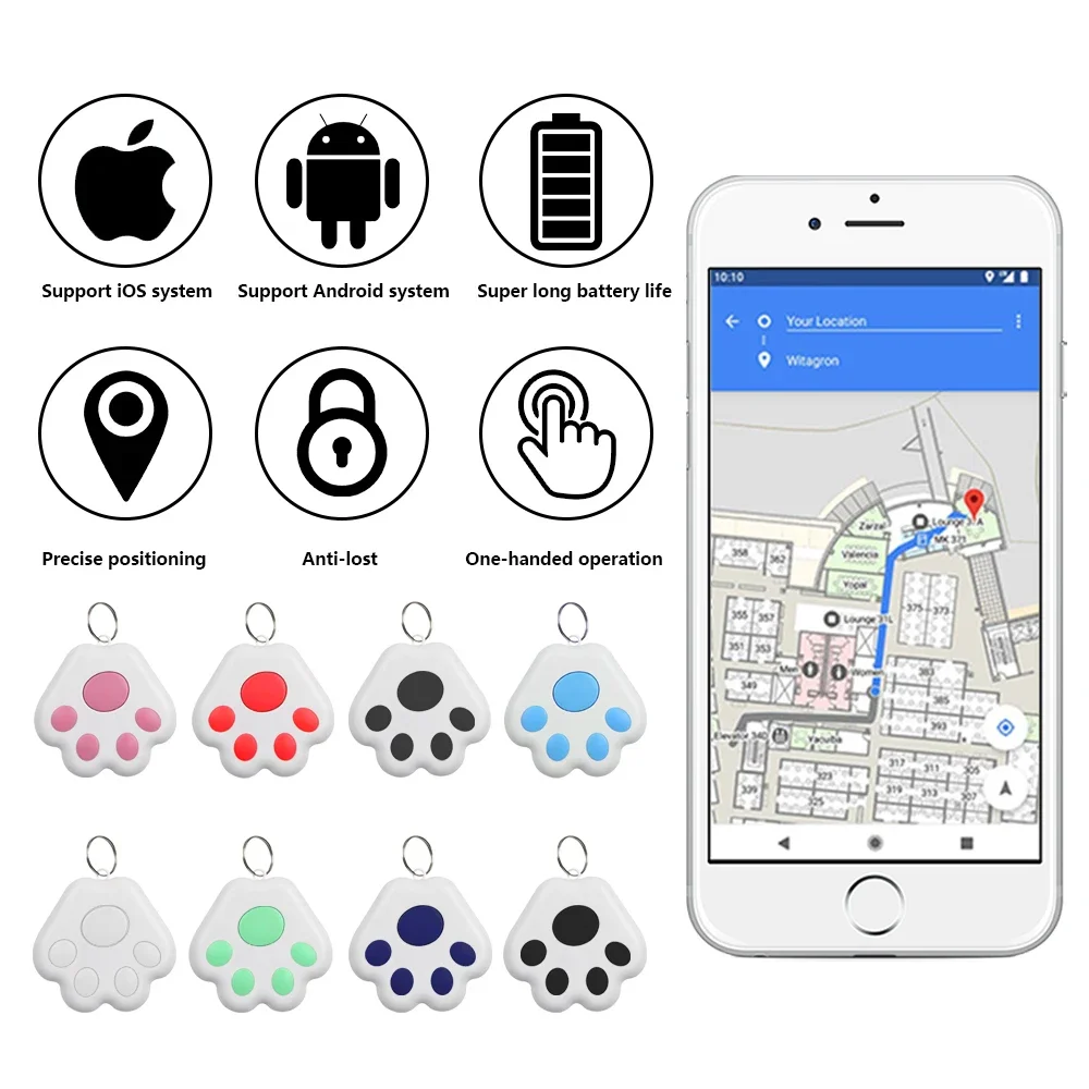 Accesorios de rastreador GPS para niños, Mini dispositivo antipérdida Bluetooth, adecuado para niños y mascotas, buscador inteligente, accesorios