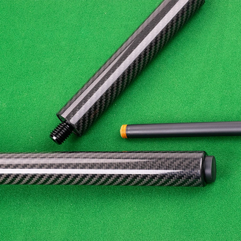 STLFFor Snowwing المهنية 12.9 مللي متر ألياف الكربون تجمع جديلة عصا الفولاذ المقاوم للصدأ المشتركة لكسر البلياردو