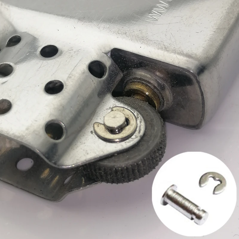 6 Stks/set Vervanging Stalen Wiel/Verwijderbare Klinknagel/Lente/Katoenen Wieken Kit Voor Zippo Kerosine Lichter Diy Upgrade reparatie Accessoire